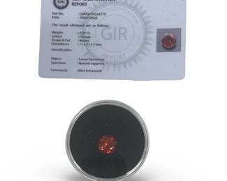 7.35 Ct Loose Round Natural Sapphire Gemstone