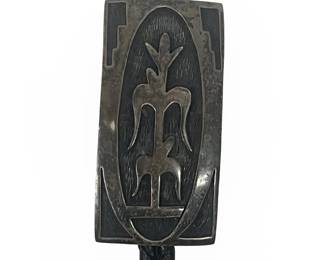 Native American Sterling Silver Bolo Tie