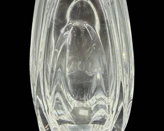 Baccarat French Art Deco Style Crystal Vase