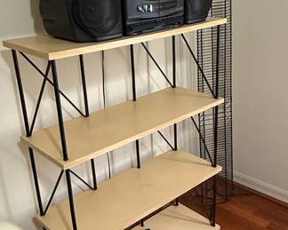 JVC Portable Component System with FourTier Shelving Unit and Media Rack