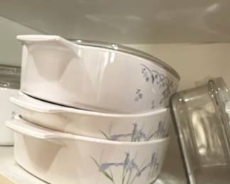 CorningWare Shadow Iris Casserole Dishes