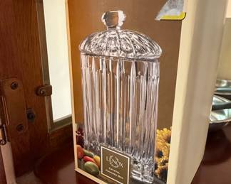 Lenox Crystal Covered Candy Jar or Biscuit Jar