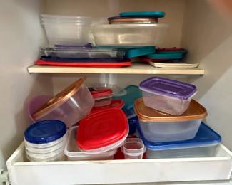 Assorted Plastic Food Storage Containers