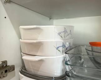 CorningWare Shadow Iris Casserole Dishes B