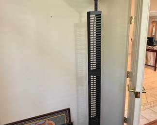 Vintage Halogen Floor Lamp with CD Storage
