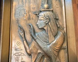 Egyptian Revival Nefertiti Relief Plaque