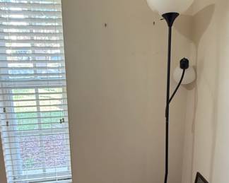 Mainstays Black Combo Floor Lamp with Reading Light