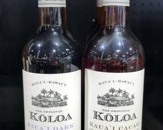 Koloa Rum Co. Kauai Dark Hawaiian Rum And Cacao Chocolate Flavored Rum, Total Qty 5