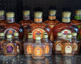 Crown Royal Canadian Whisky Including Fine De Luxe, Peach, Blackberry, Vanilla, And Regal Apple, Total Qty 29