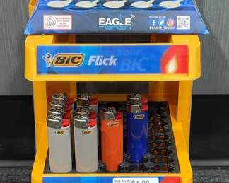 BIC And Eagle Torch Lighters Countertop Display