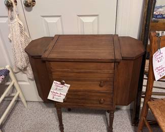 Antique sewing cabinet