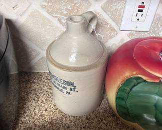 Pottery Jug and cookie jar