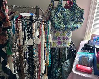 Brand new Vera Bradley purses and unique necklaces