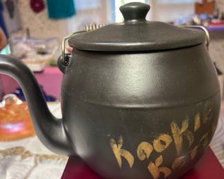 Kookie kettle cookie jar
