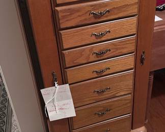 Queen Anne jewelry cabinet