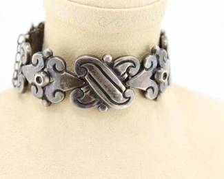EARLY HECTOR AGUILAR Taller Borda silver bracelet