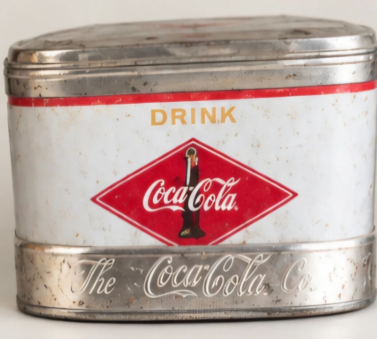 Vintage Coca-Cola metal tin.