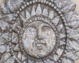 Decorative garden sun plaque