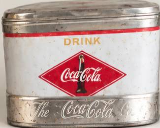 Vintage Coca-Cola metal tin.