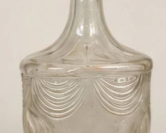 Vintage clear glass decanter