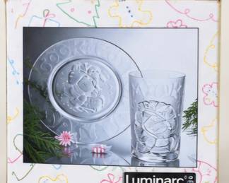 Boxed Luminarc glassware set