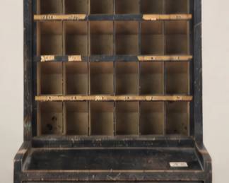 Wooden compartment display box with drawer