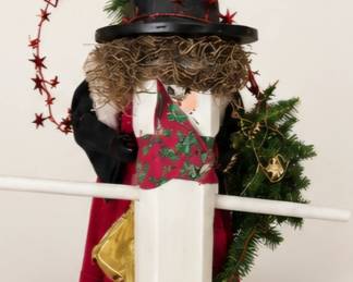 Rustic seasonal witch decoration