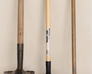 Shovels and garden fork. All sold separately