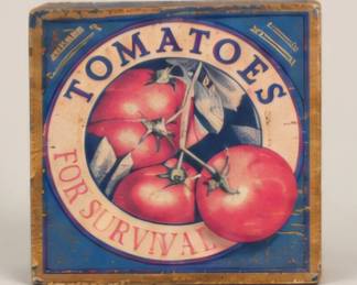 Vintage tomato decorative plaque