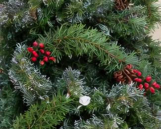 Artificial Christmas greenery