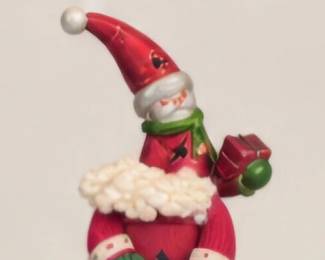 Tall knitted Santa doll