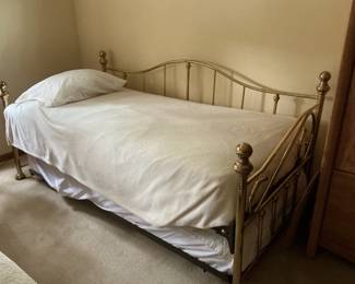 Brass day bed and mattress….$185