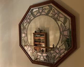 Mid century modern octagon mirror