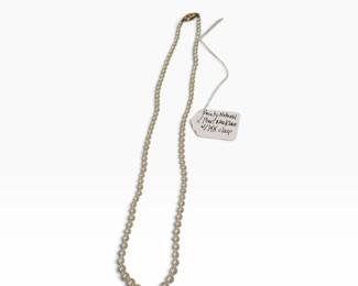 Dainty Natural Pearl Necklace w/14k Clasp