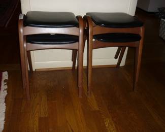 MCM Bentwood Stacking Stools  Isamu Kenmochi for Akita Mokko                                                                                       