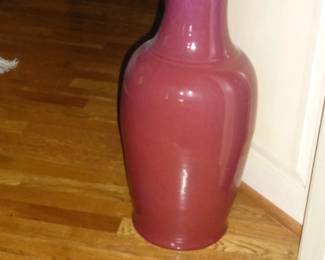 23" Chinese Oxblood Vase
