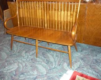 MCM Spindle-back Bench