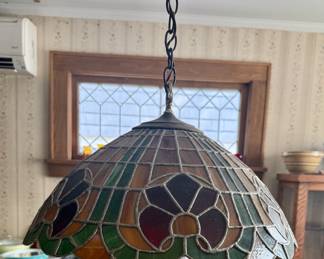 Stained Glass Hanging Lamp