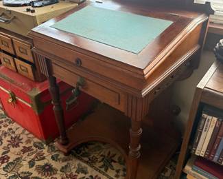 Antique lift top desk