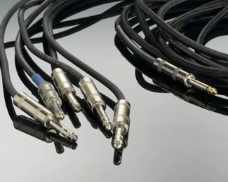 Lot of 6 Pro Co 1/4" Phono Patch Cables - (1) 10ft & (5) 3ft Instrument Audio