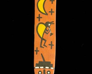 Hopi Native American Hand-Carved Wood Bullroarer Kokopelli Katsina Art