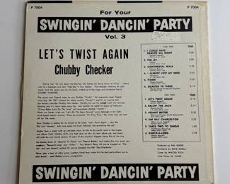 Chubby Checker Let's Twist Again Vinyl LP Parkway P 7004 AudioMatrix Pressing
