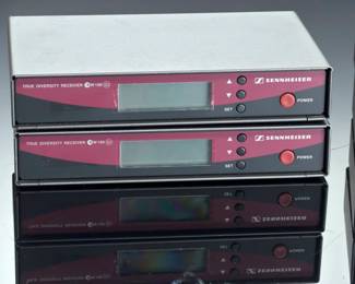 Sennheiser EW 100 G2 True Diversity Wireless Receivers | Lot of 4 with Power