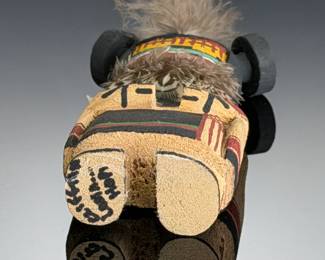 Cliffton Lomayaktewa Signed Hopi Hand-Carved Wood Kachina Katsina Doll 6"