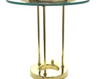 Robert Sonneman Saturn Table Lamp George Kovacs Brass Glass Postmodern 1980s