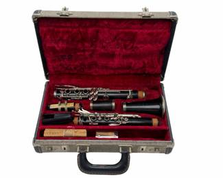 Vintage Bundy Selmer Grenadilla Wood Clarinet with Case, Serial 42788