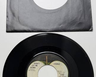 The Beatles & Solo Vintage 45 RPM Vinyl Lot Swan Vee-Jay Apple Capitol Picture