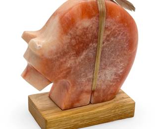Navajo Roy M Walters Jr Alabaster Bear Fetish Sculpture - Native American Art