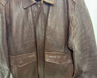 Vintage Custom B&B Korean Leather Flight Bomber Jacket US Servicemen XL
