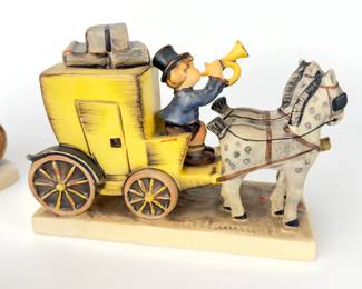 Vintage Goebel Hummel Figurines Lot of 5 - Mail Coach, Ride Into Christmas